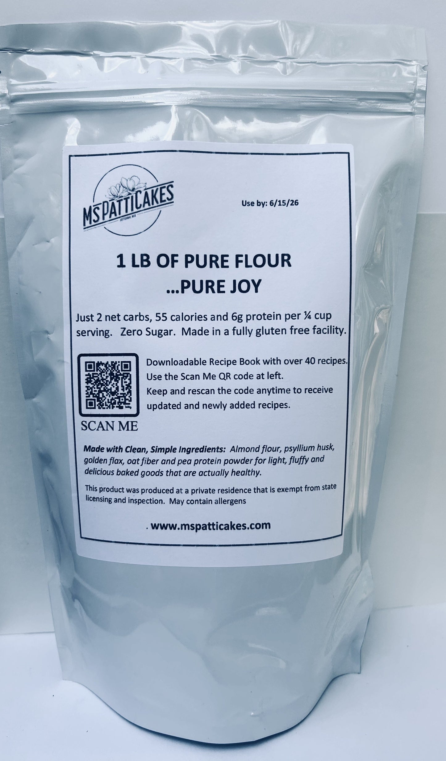 Bulk Flour 16 oz with recipe book